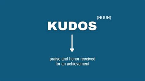 meaning of kudos in tagalog|Kudos Definition & Meaning .